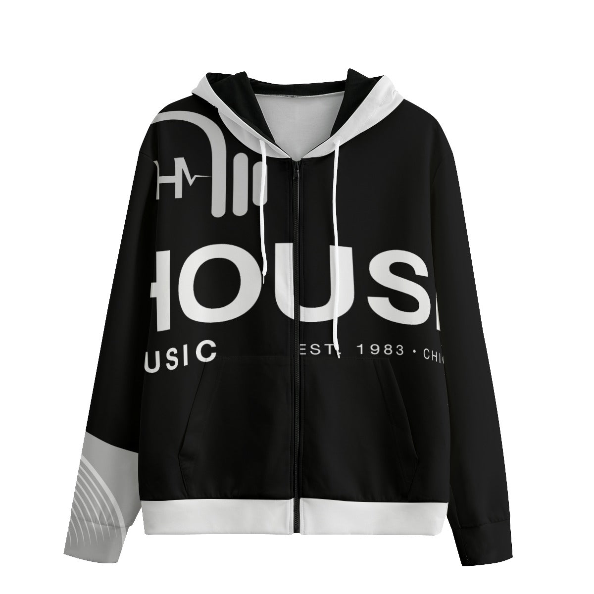 Chicago House Unisex Pullover Hoodie With Zipper Closure | 310GSM Cotton