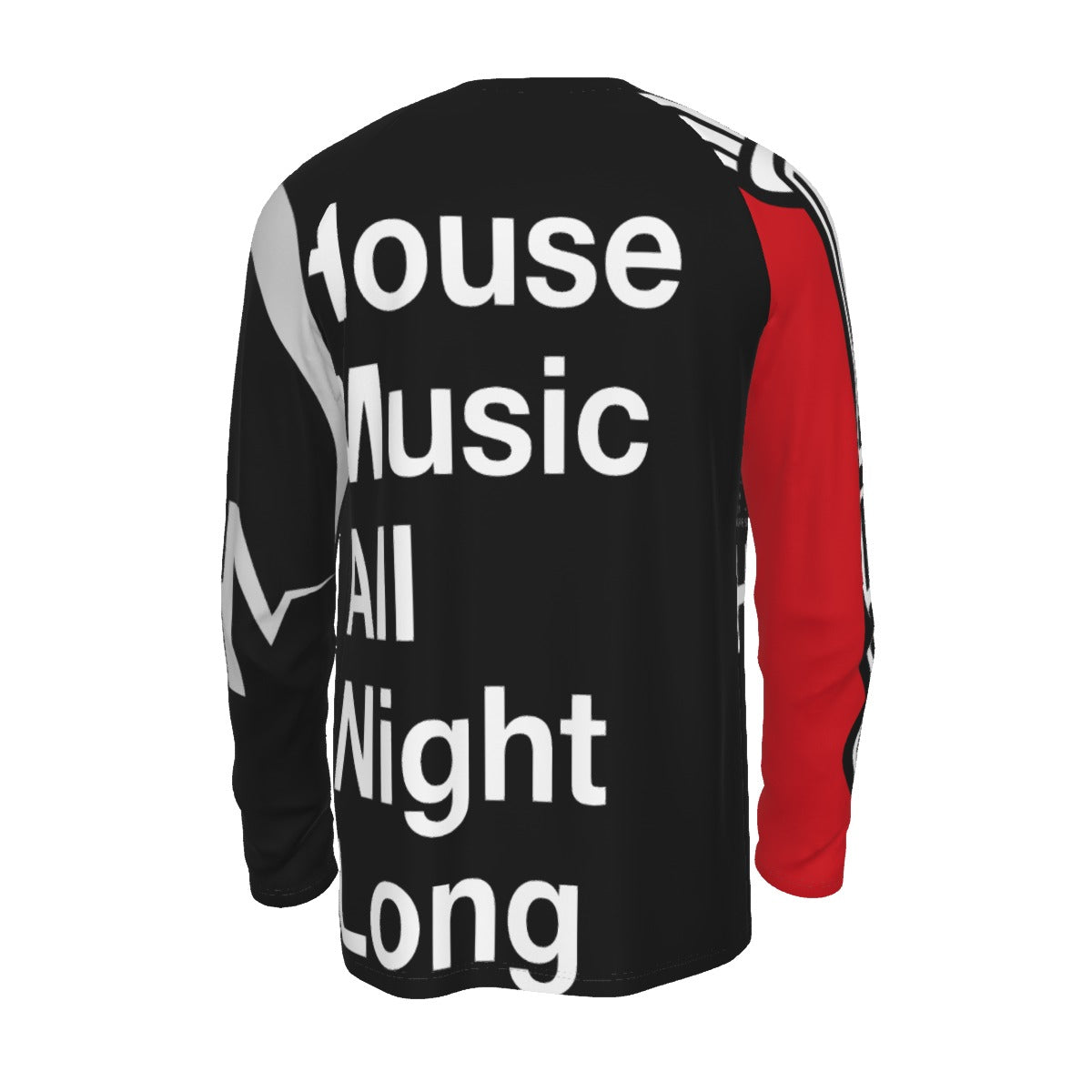 House Music All Night Long Raglan Long Sleeve T-shirt  | 190GSM Cotton