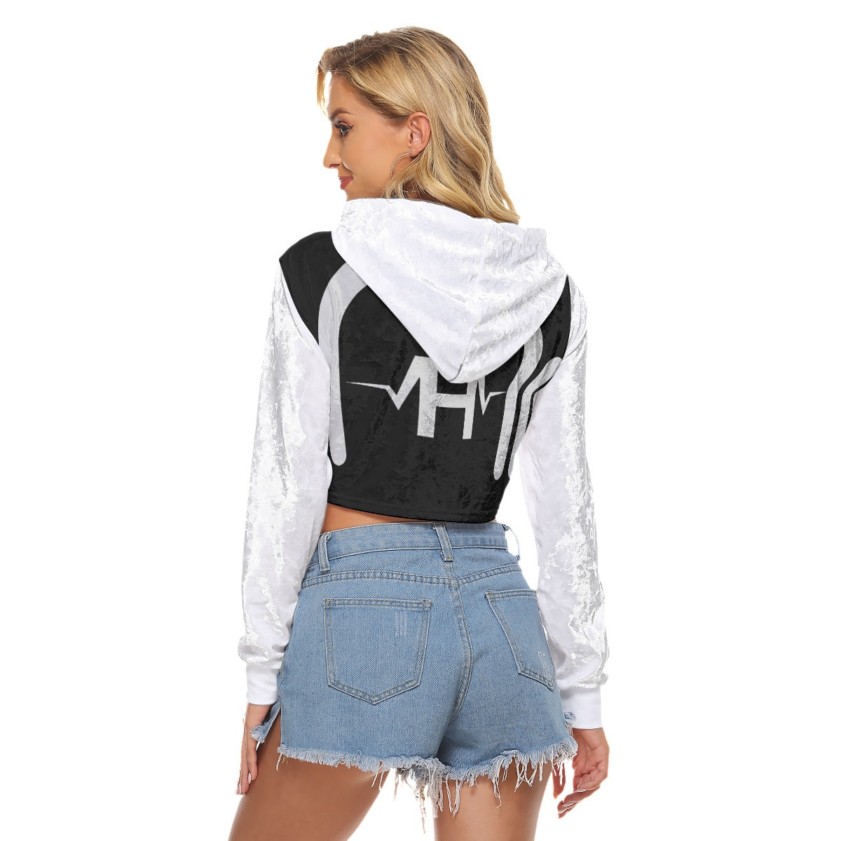 House Life Women's Crop Top Hoodie|Velvet