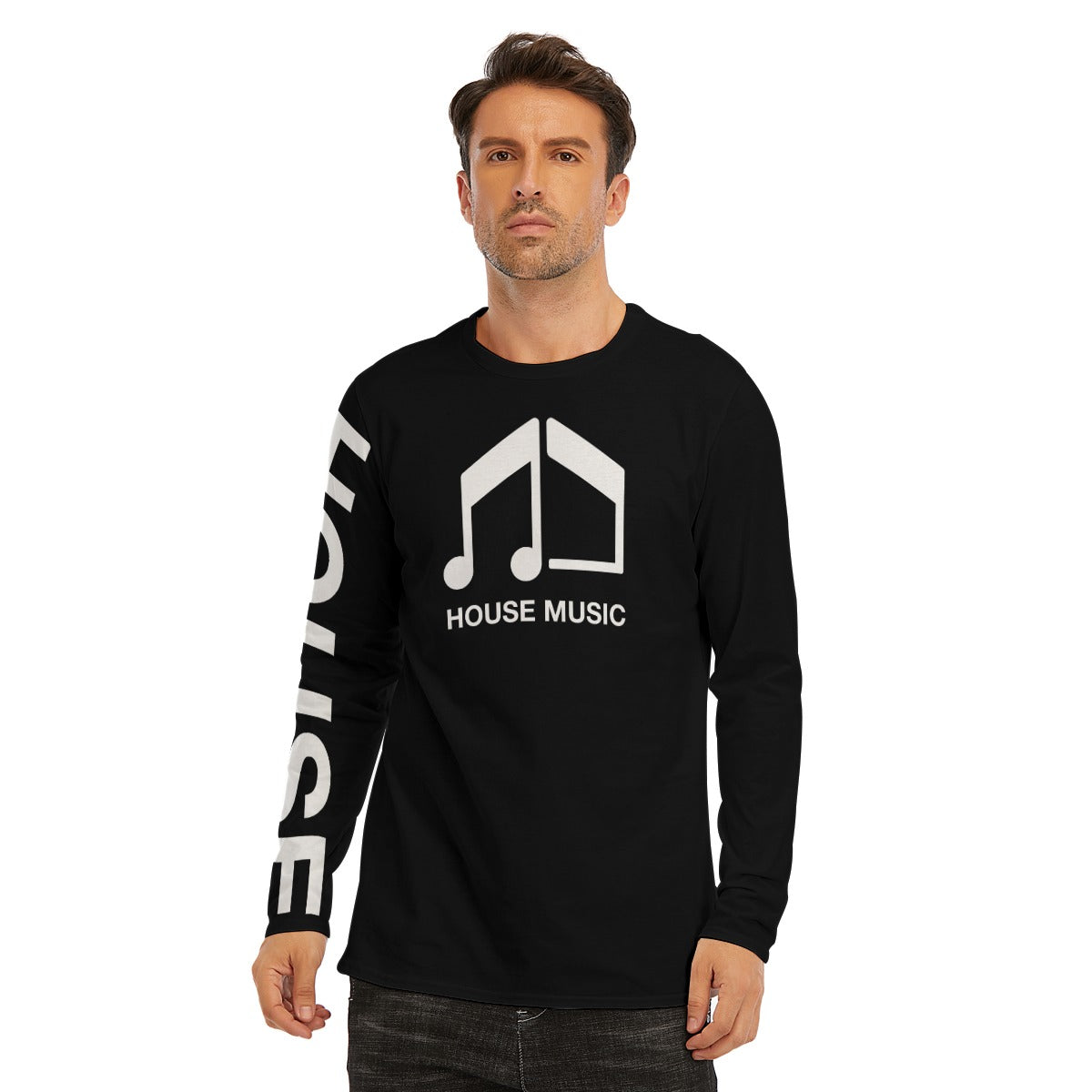 House Icon 2 Long Sleeve T-Shirt | 190GSM Cotton