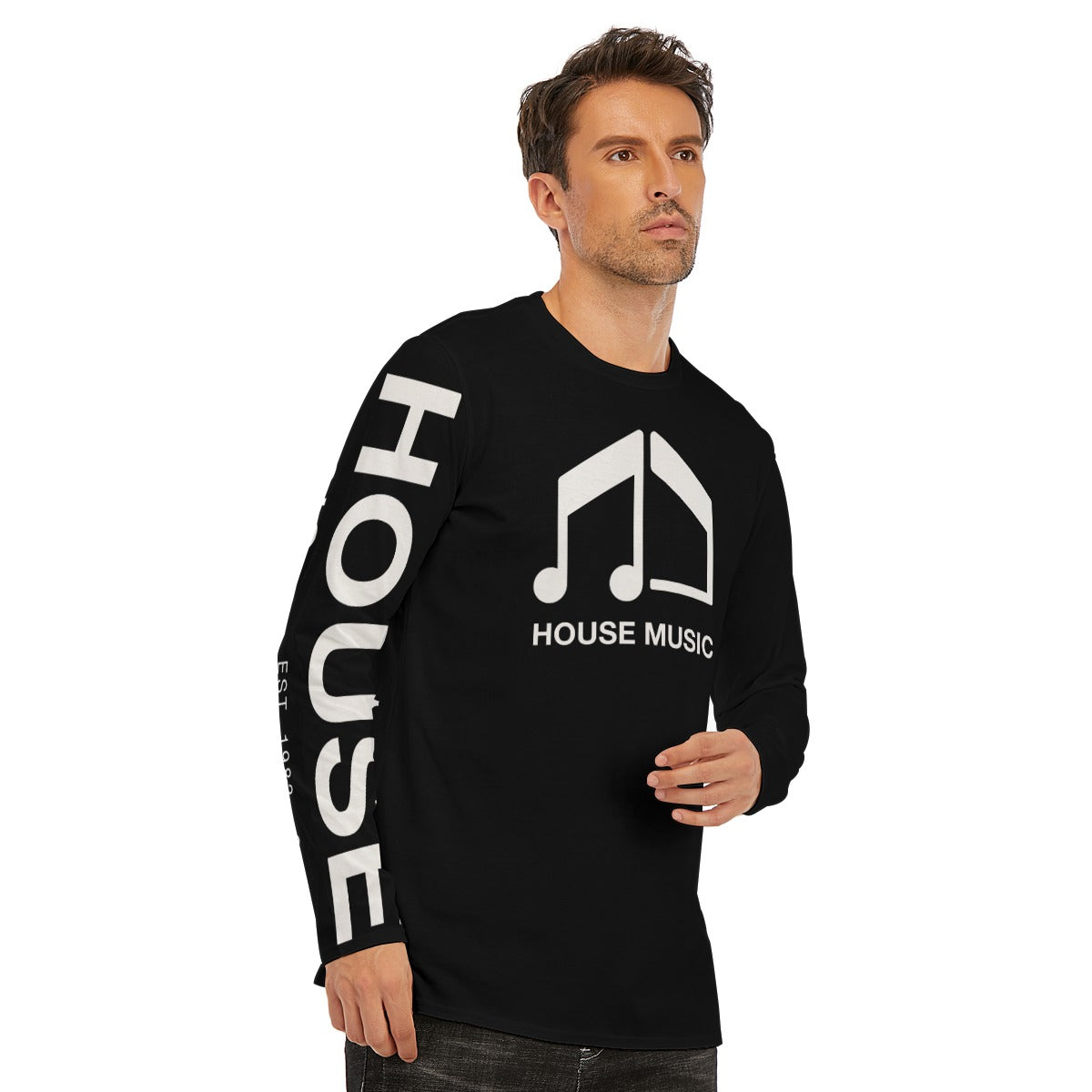 House Icon 2 Long Sleeve T-Shirt | 190GSM Cotton